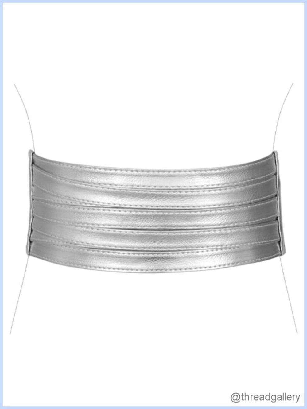 Faux Leather Braided Wide Waist Belt Elastic Stretch for Dress